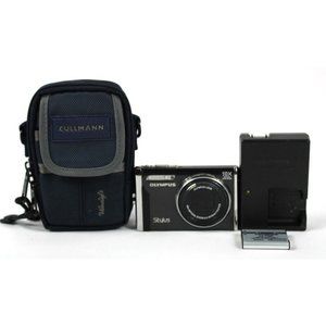 Olympus STYLUS-9000 12.0MP 10x Digital Camera - Black Bundle Charger Battery Bag